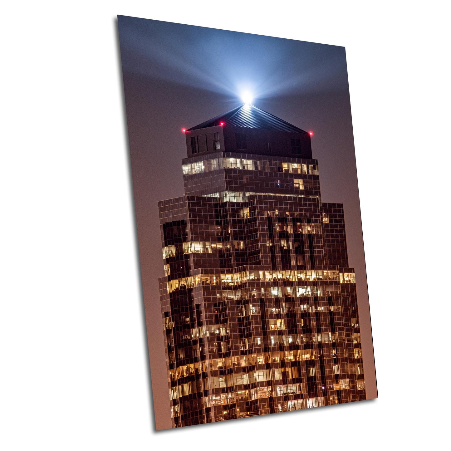 Houston Skyline at Night: Cityscape Print with Galleria, Downtown & Williams Tower Architecture