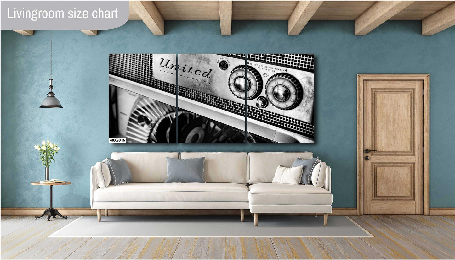 Classic Route 66 Diner Jukebox Photography Wall Art Print | Premium Paper, Canvas, Acrylic & Metal Decor