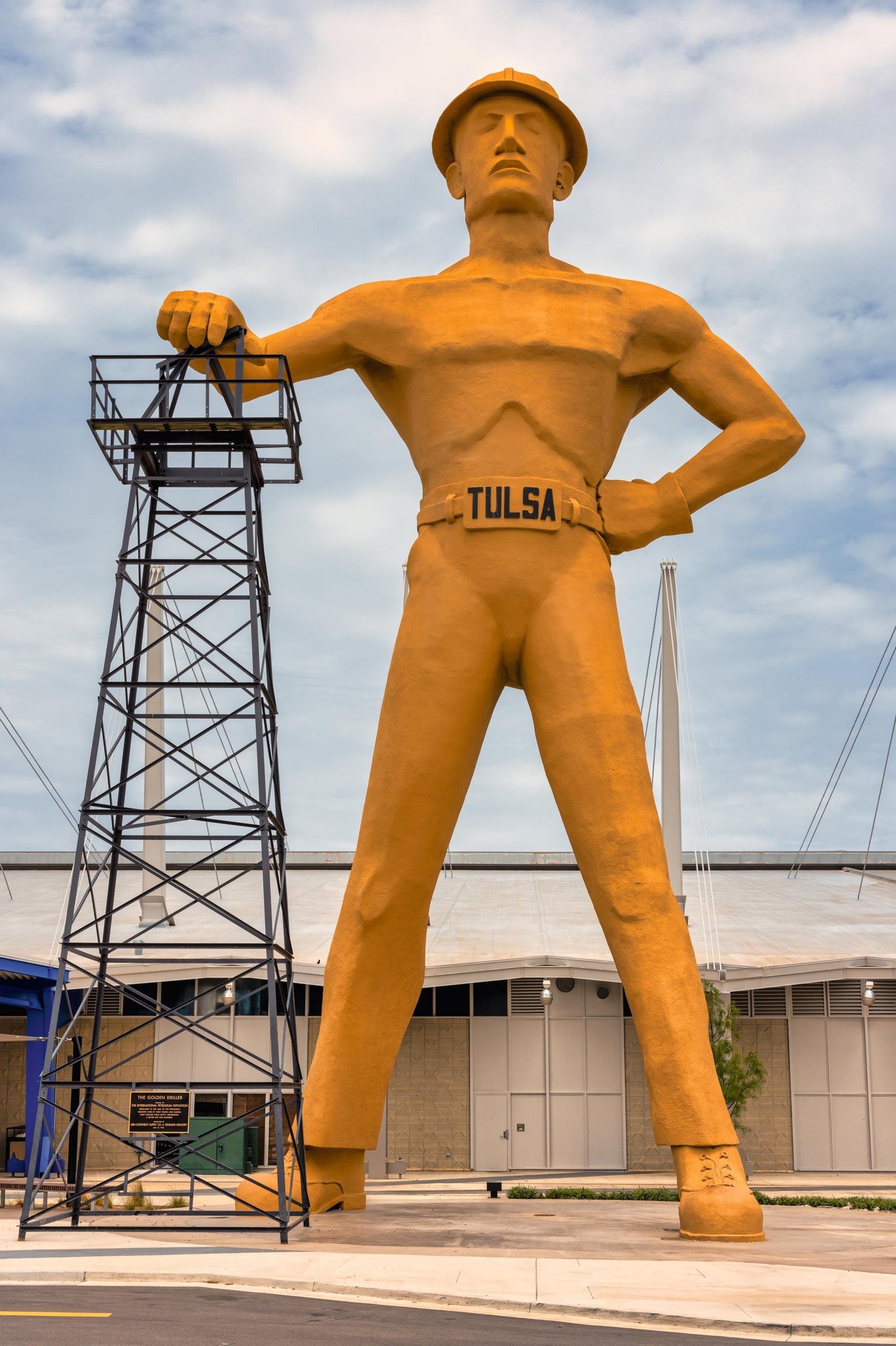 Tulsa Golden Driller Wall Art: Iconic Route 66 Landmark Print on Photo Paper, Canvas, Metal, or Acrylic