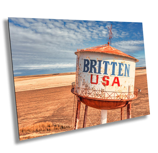 Texas Route 66 Water Tower Print | Groom Skyline Americana Wall Art on Premium Photo Paper or Canvas