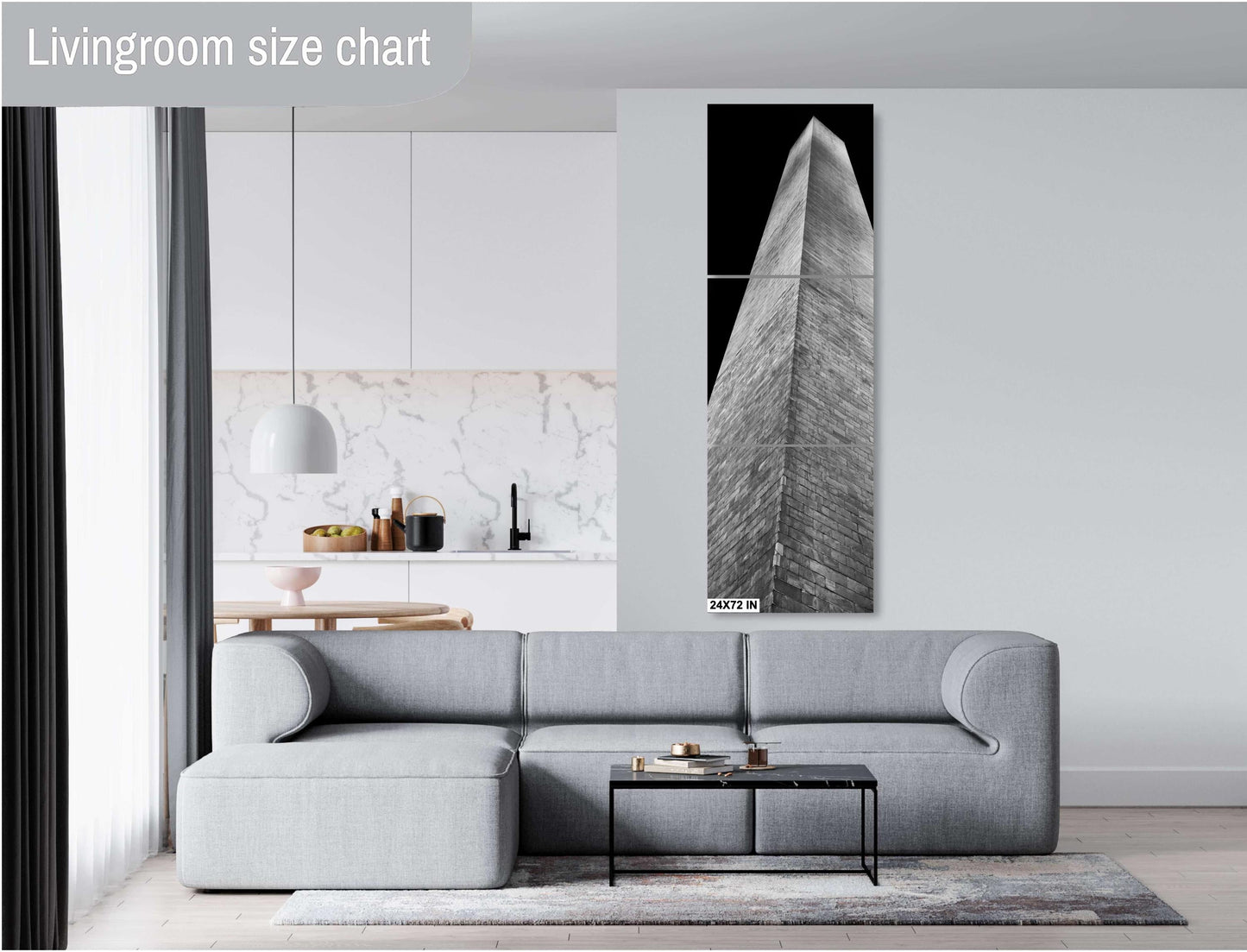 Washington Monument Night Print | DC Cityscape Canvas & Metal Wall Art Photography Decor for Home