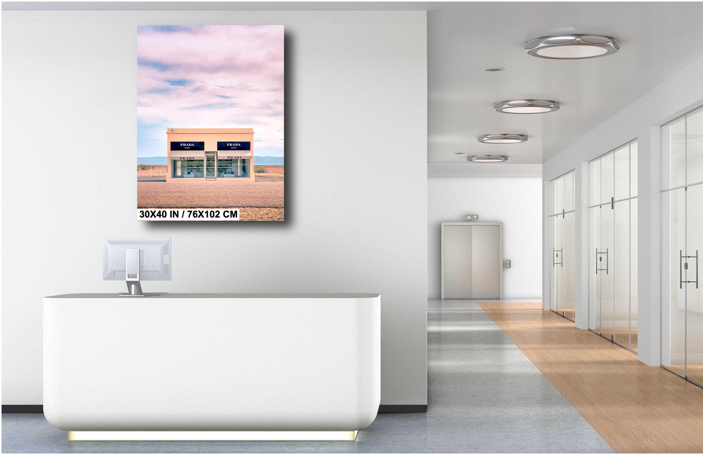 Marfa TX Boutique West Texas Cotton Candy Sky Art Print on Canvas, Paper, Acrylic or Metal, Unique Home Decor, Modern Wall Art