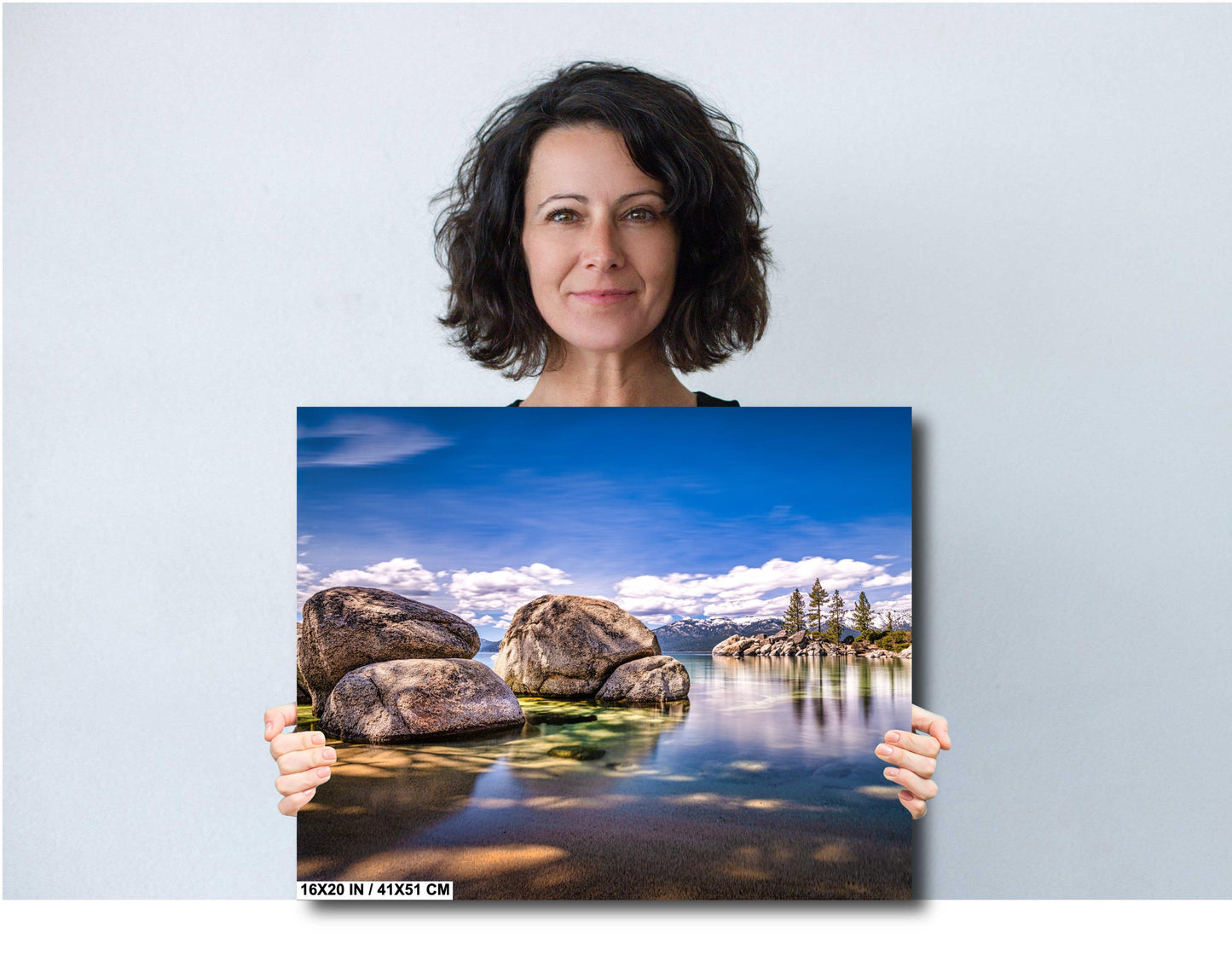 Lake Tahoe Print - Sand Harbor Wall Art Photo on Canvas, Acrylic, Metal & Photo Paper | Nevada California Lake Decor