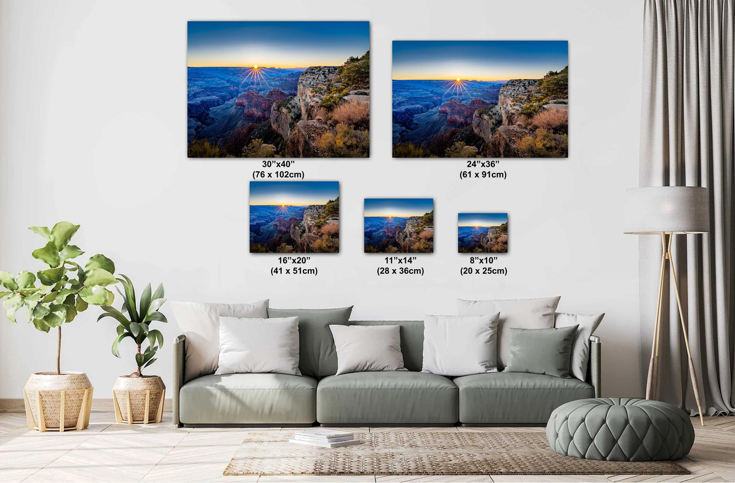 Grand Canyon Print - Arizona Sunrise Photo on the South Rim, Premium Paper, Canvas, Acrylic & Metal Options