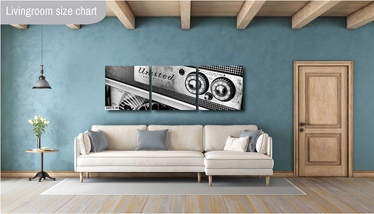 Classic Route 66 Diner Jukebox Photography Wall Art Print | Premium Paper, Canvas, Acrylic & Metal Decor