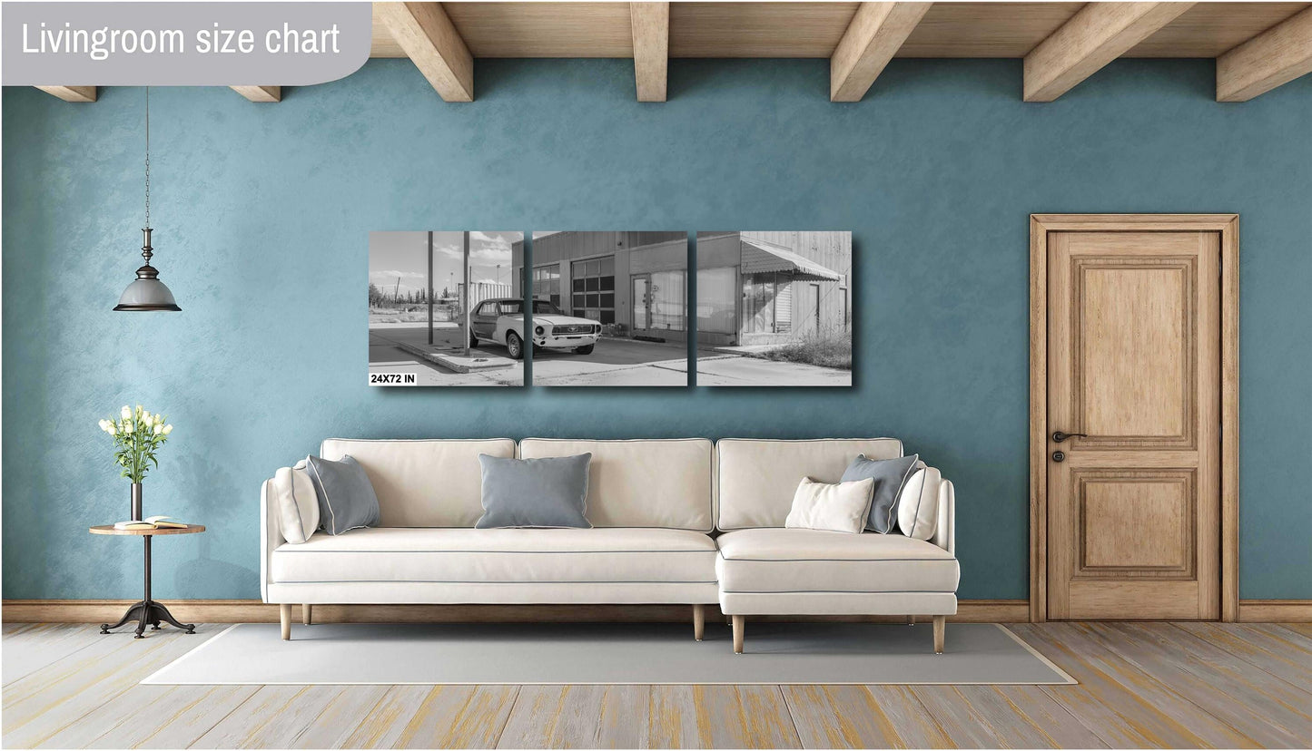 Classic Ford Mustang GT Print - Fine Art Muscle Car Photo for Man Cave Decor & Automotive Enthusiasts