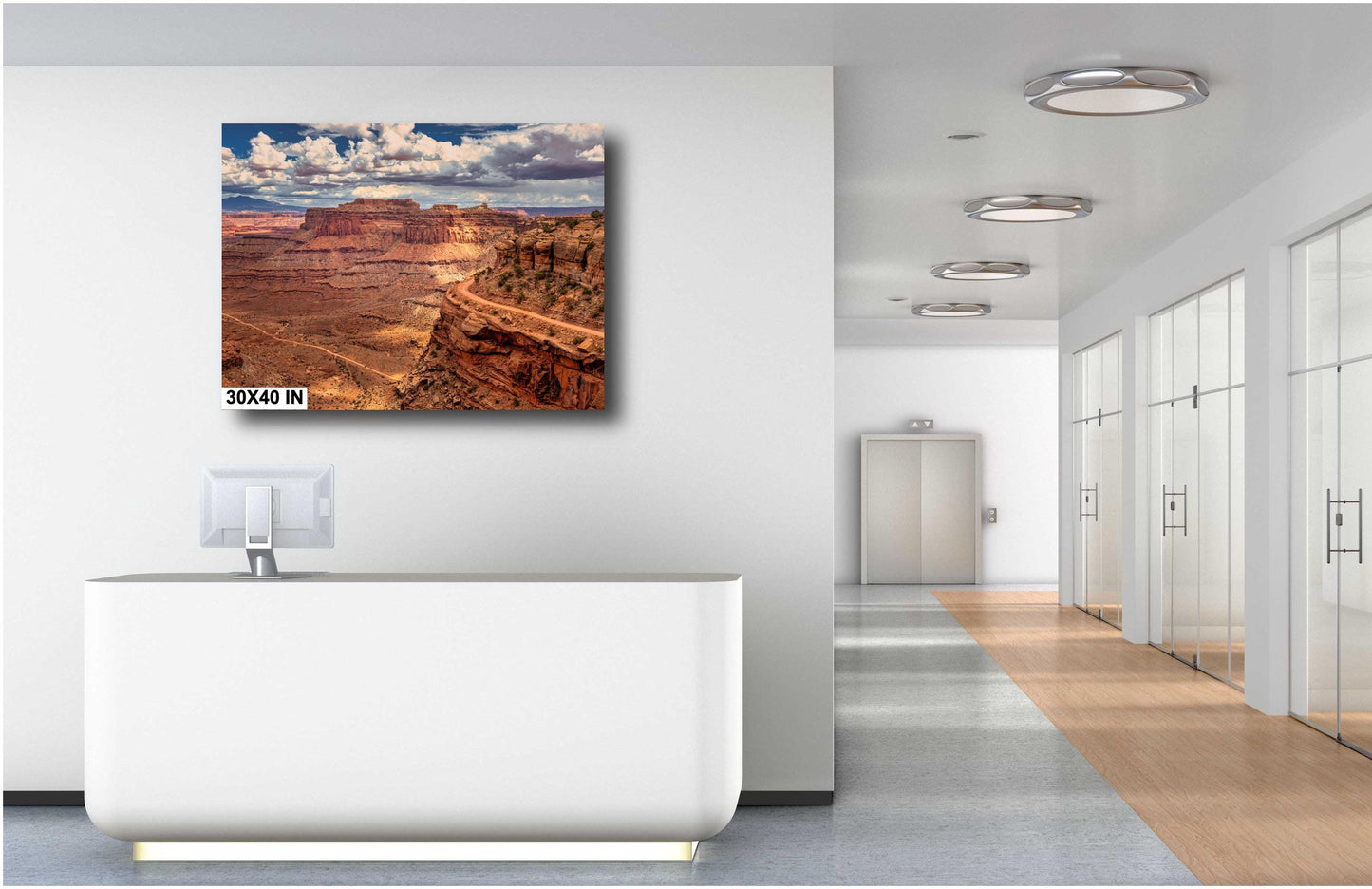 Canyonlands National Park Art Print | Shafer Trail Overlook Desert Landscape for Southwestern Home Decor