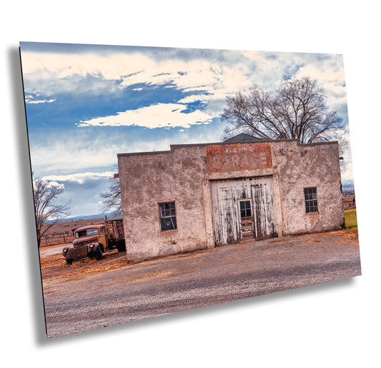 Route 66 Mechanic Garage Photo - Allen's Bluewater NM Vintage Auto Shop Wall Art Decor Gift