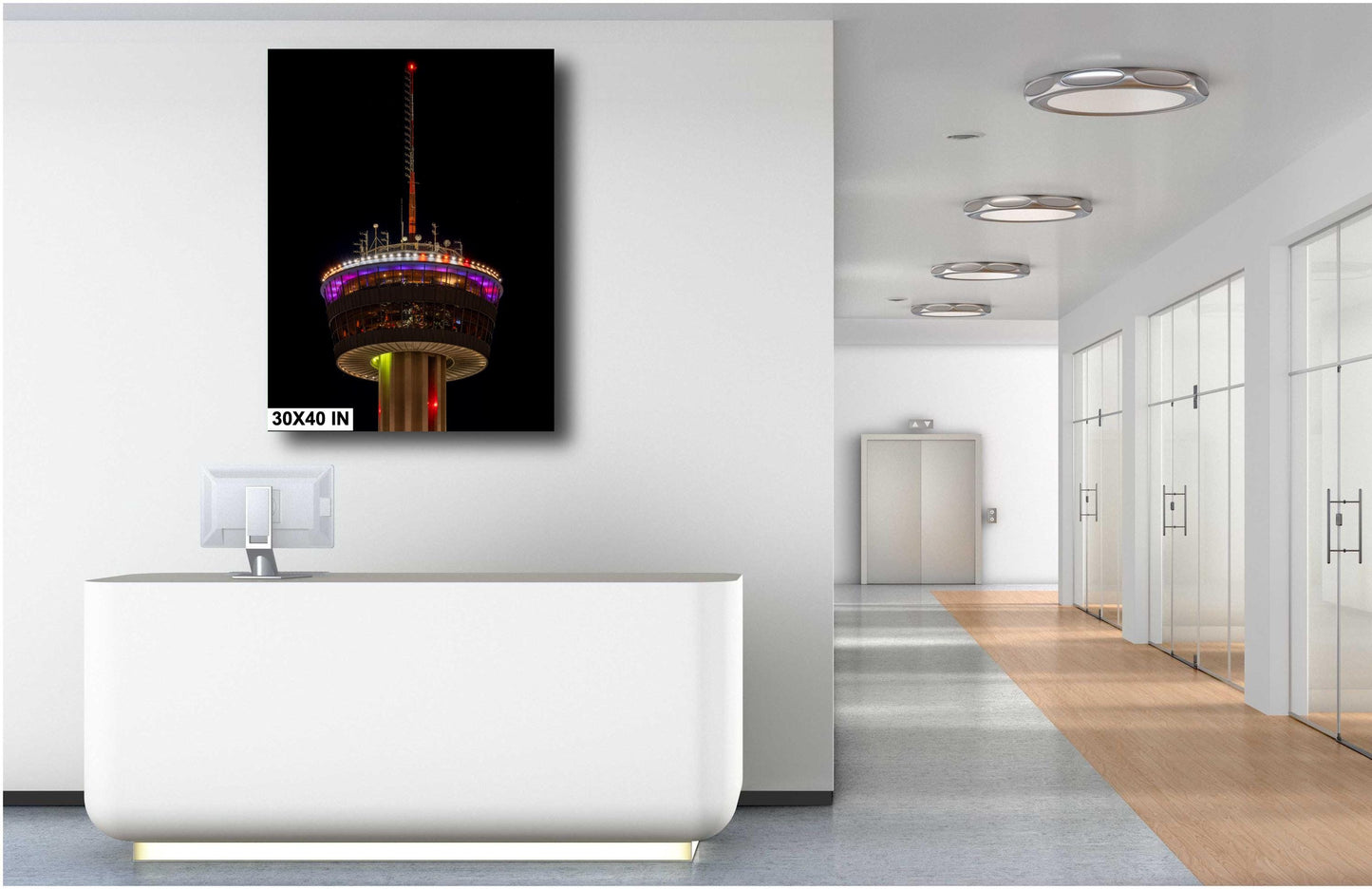 San Antonio Art - Tower of the Americas Photo Print | San Antonio Landmark Art on Premium Paper, Canvas, Acrylic & Metal Options