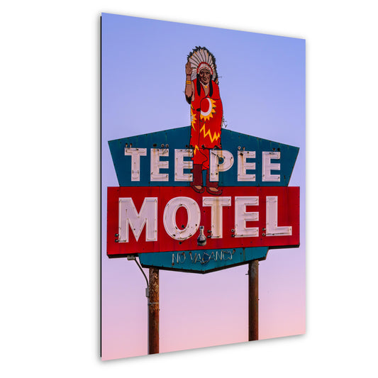Teepee Motel Photograph: Wharton, Texas Wigwam Americana Road Trip Print Vintage 1940s-1960s Travel Art Decor