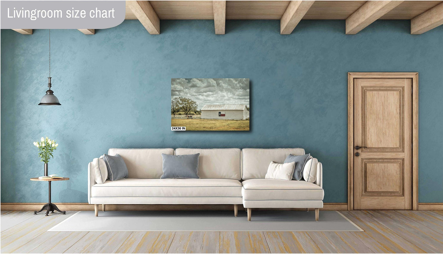 Rustic Wall Art - Texas Flag Barn Wall Art | Rustic Farmhouse Decor - Premium Photo Paper, Canvas, Acrylic & Metal Prints