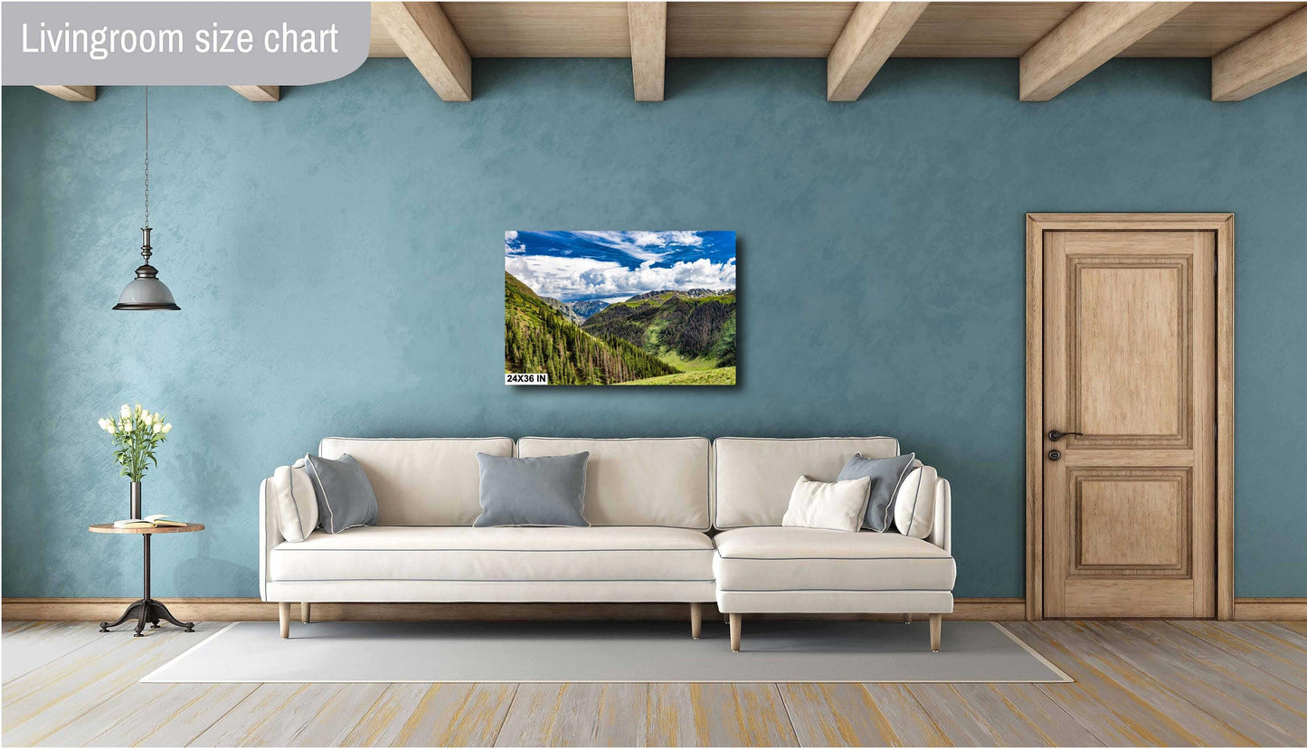 Rocky Mountains Colorado: Cinnamon Pass Summit View Landscape Photography, Silverton/Ouray Alpine Print, Wall Art Decor