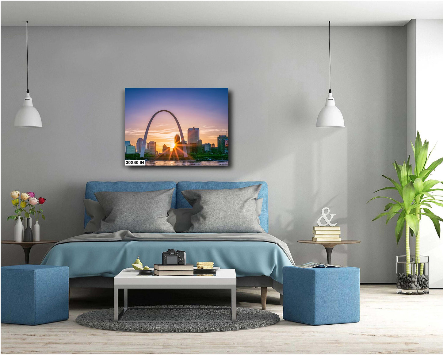 Gateway Arch Sunset Photography | St. Louis Skyline Wall Art Print - Large Size on Canvas, Metal & More