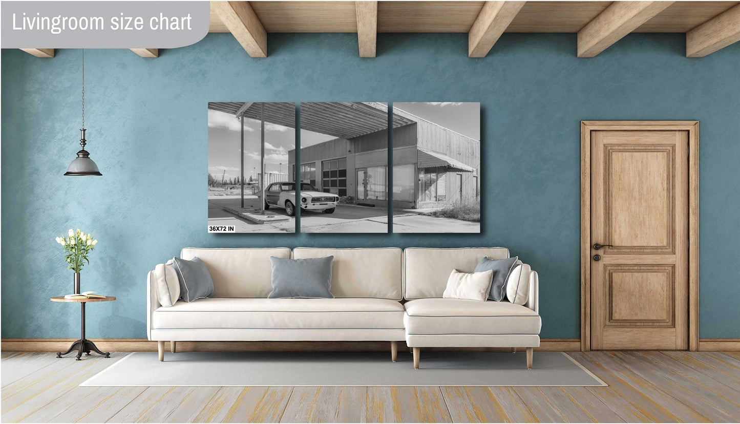 Classic Ford Mustang GT Print - Fine Art Muscle Car Photo for Man Cave Decor & Automotive Enthusiasts