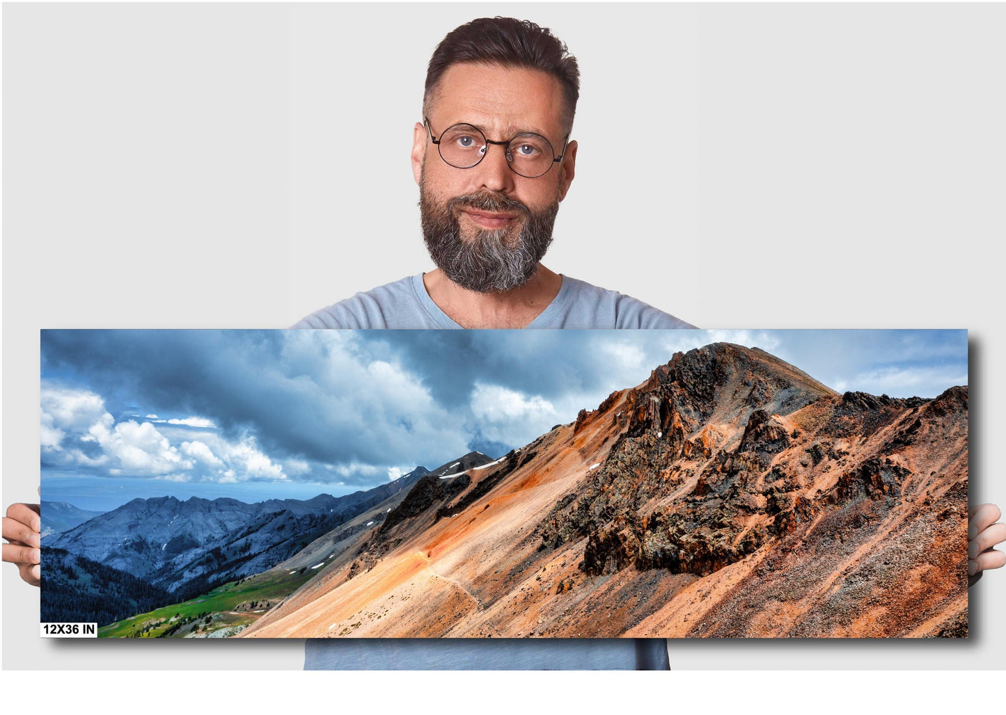 Colorado Alpine Loop Photography: Engineer Pass Summit View & Silverton Ouray Mountain Landscape Art Print