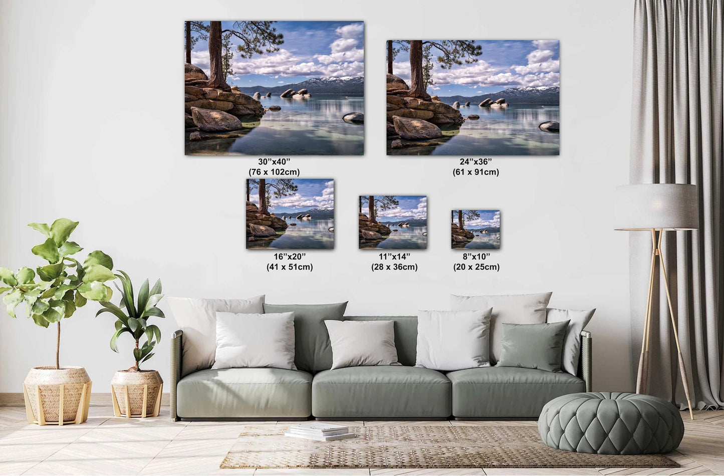 Lake Tahoe Print - Sand Harbor State Park Wall Art Photography on Canvas, Acrylic, Metal & Photo Paper - Lake Tahoe Photography Decor
