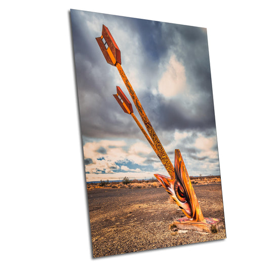 Twin Arrows Fine Art Print | Route 66 Arizona Wall Art on Premium Photo Paper, Canvas, Acrylic & Metal Options