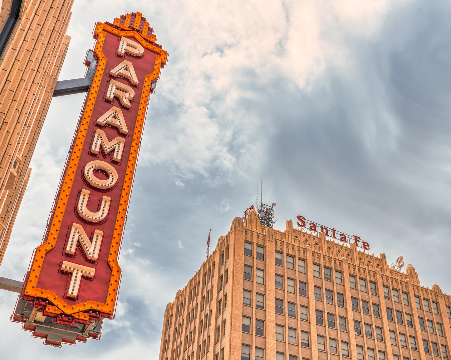 Paramount Theater Wall Art Print - Amarillo Downtown Cityscape on Premium Photo Paper, Canvas, Acrylic or Metal Decor