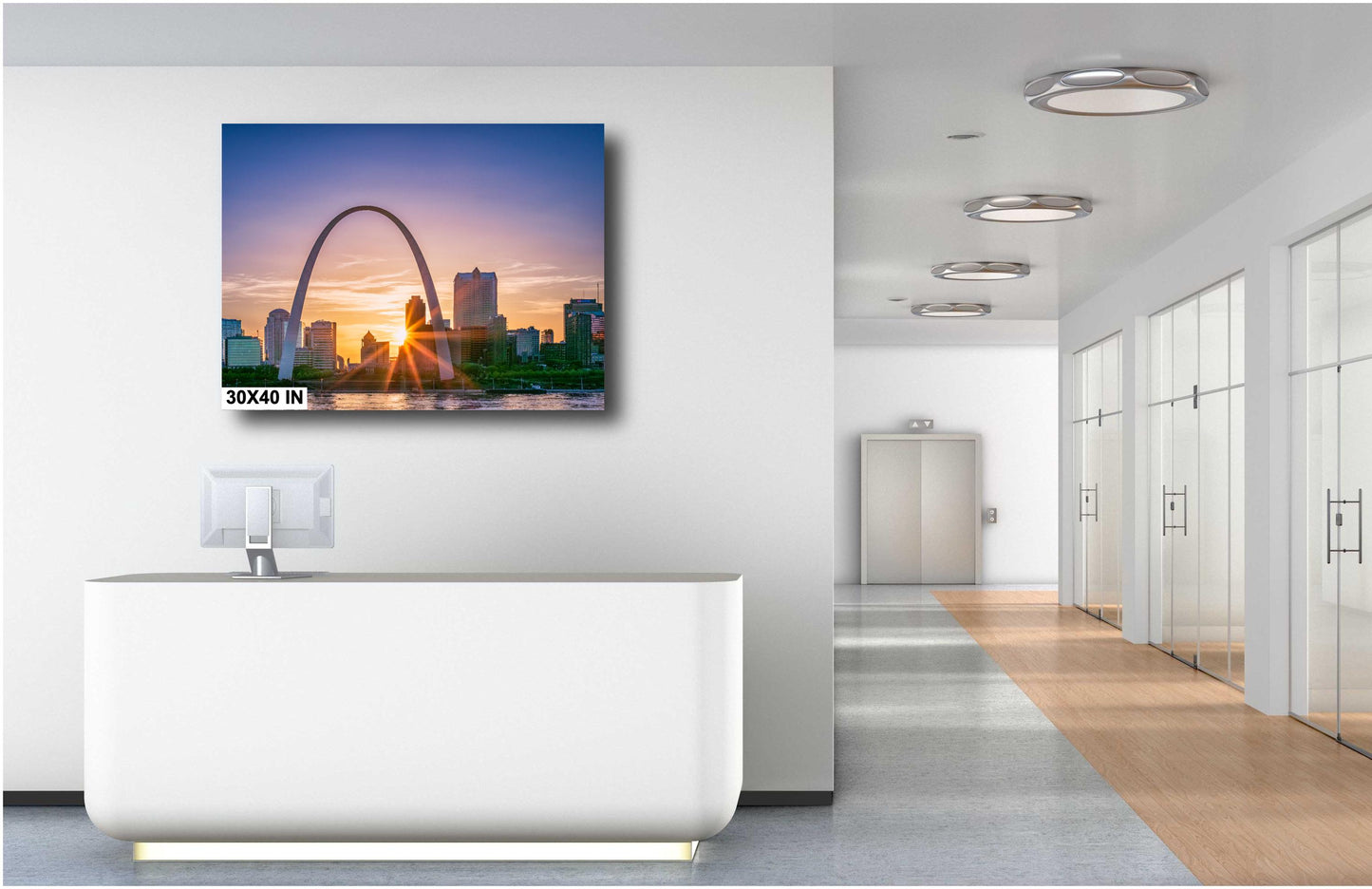 Gateway Arch Sunset Photography | St. Louis Skyline Wall Art Print - Large Size on Canvas, Metal & More