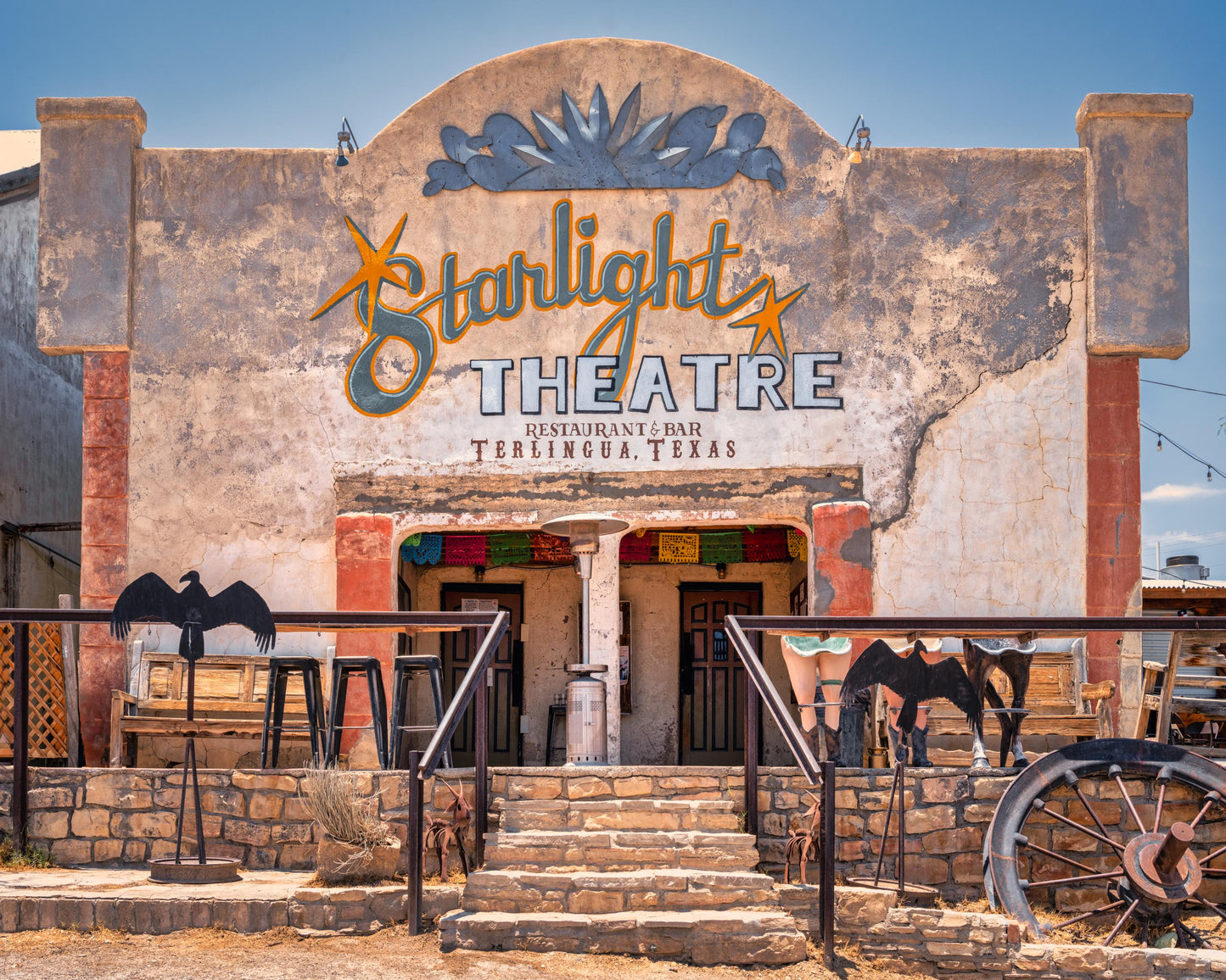 Starlight Theater Terlingua Texas Photo Print: West Texas Ghost Town, Historic Desert Movie Theater Photo on Premium Paper, Canvas or Metal