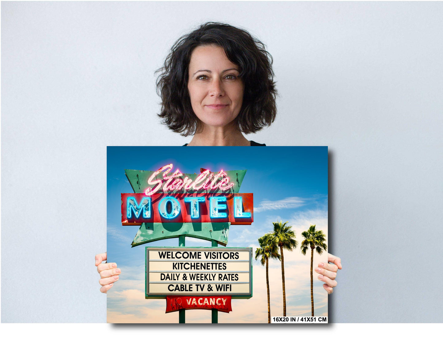 Starlite Motel Mid Century Modern Art Photography - Mesa AZ Fine Art Print on Premium Paper, Canvas & Metal Wall Decor