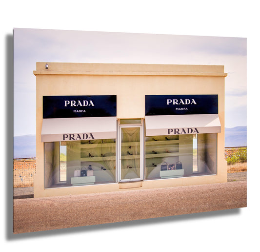 Marfa Texas Fashion Store Photography Wall Art Print - Neutral Room Decor Poster on Premium Photo Paper, Canvas, Acrylic, or Metal