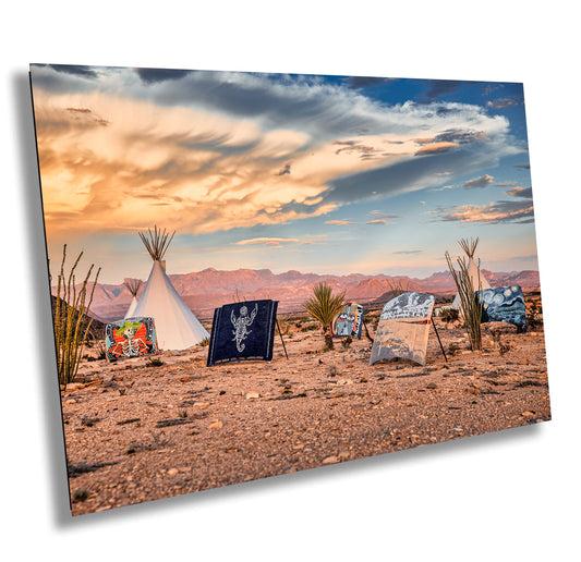 Terlingua Texas Tipi Wall Art | Desert Landscape Photography Print on Canvas, Paper, Acrylic & Metal
