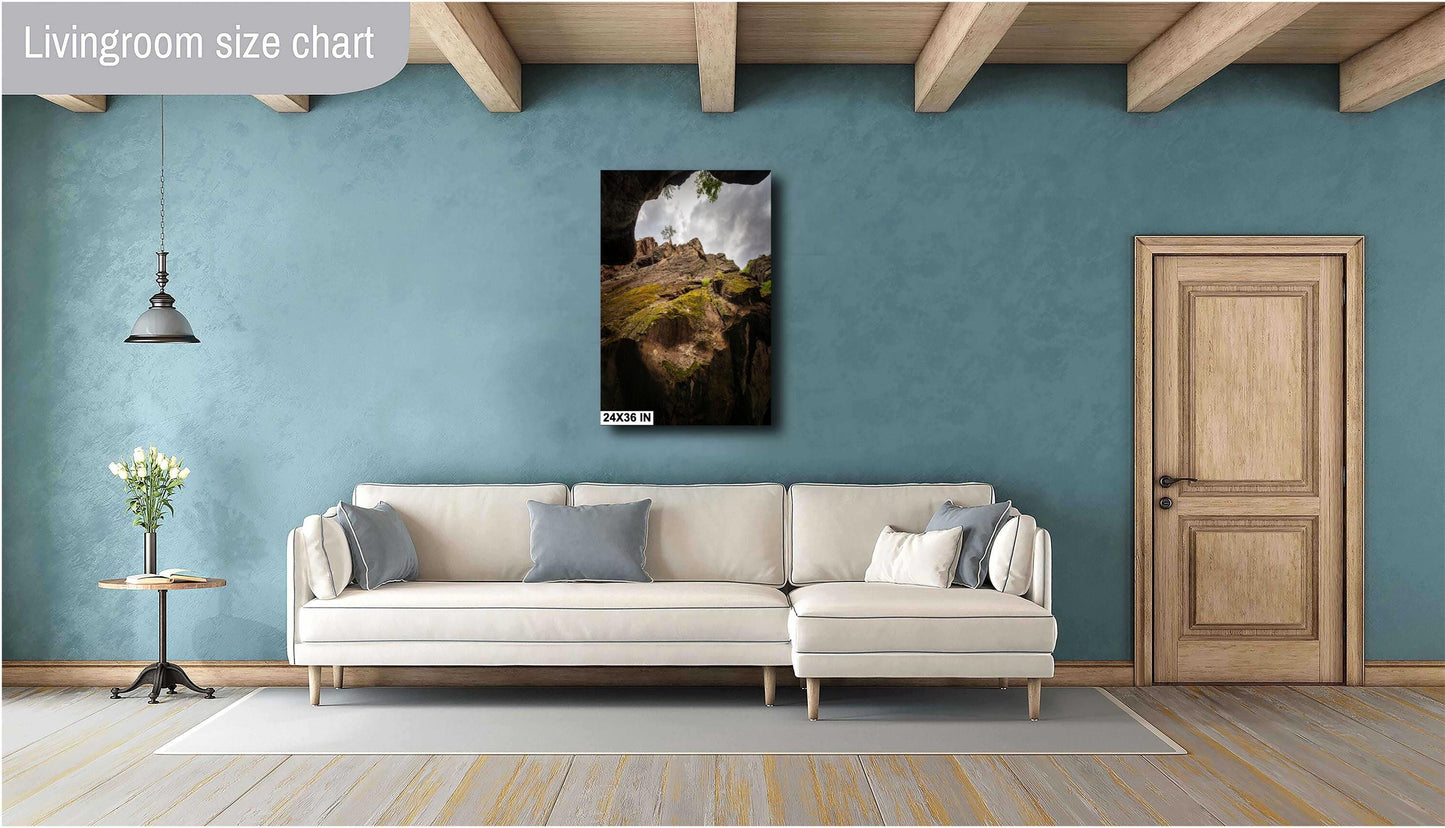 Majestic Rocky Mountain Landscape: Mossy Cliffs at Box Canon Falls, Colorado Alpine Loop Wall Art