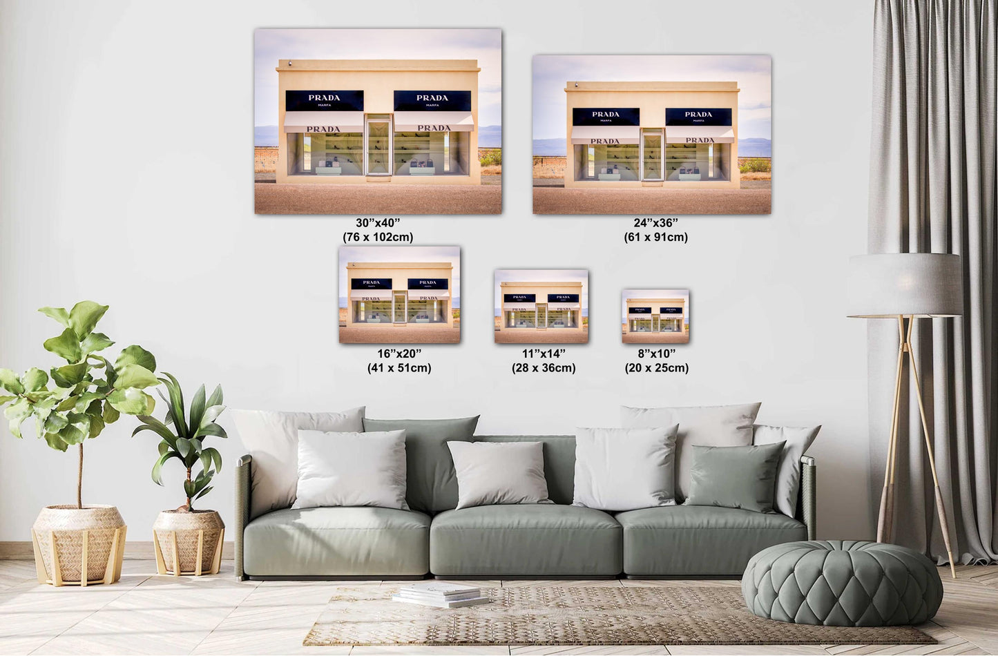 Marfa Texas Fashion Store Photography Wall Art Print - Neutral Room Decor Poster on Premium Photo Paper, Canvas, Acrylic, or Metal