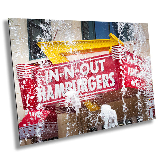 Las Vegas In-N-Out Burger Wall Art | Vibrant Urban Landscape Print on Premium Photo Paper, Canvas, Acrylic & Metal