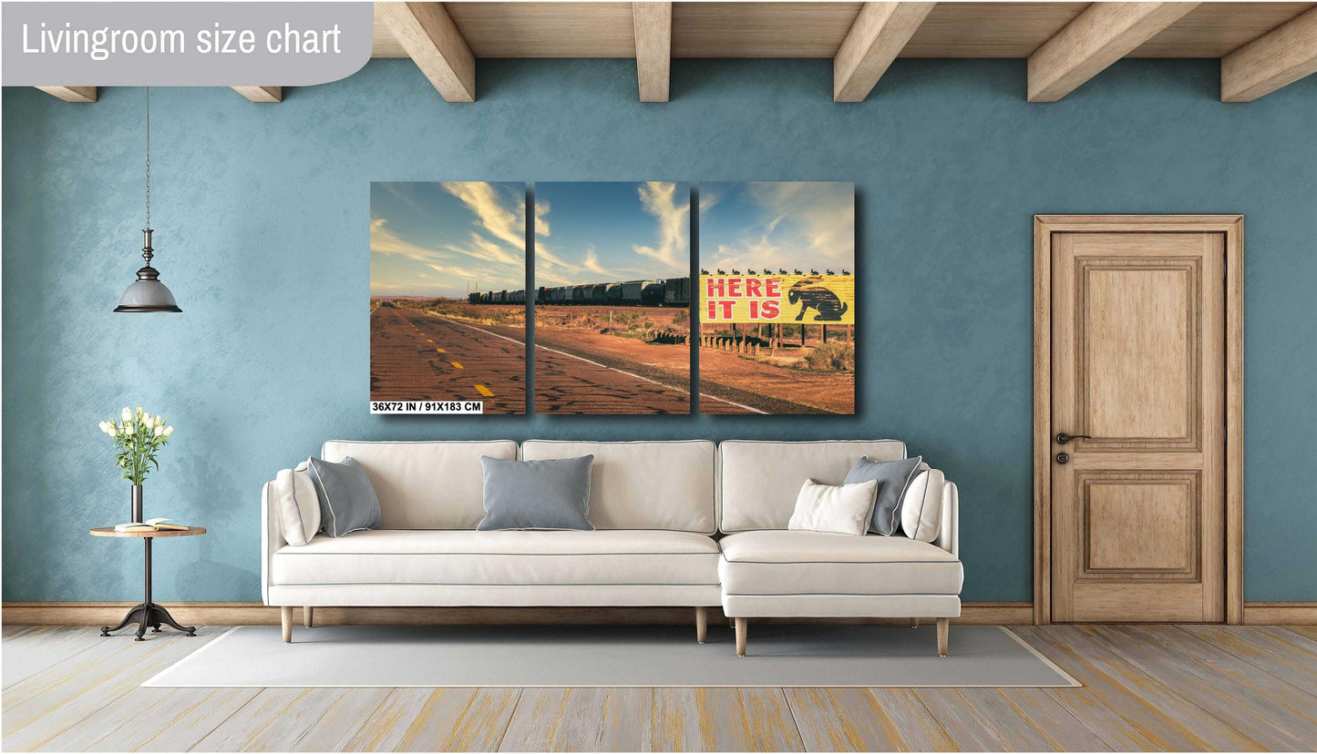 Jack Rabbit Trading Post Route 66 Photography Print | Americana Art on Premium Paper & Ready-to-Hang Canvas