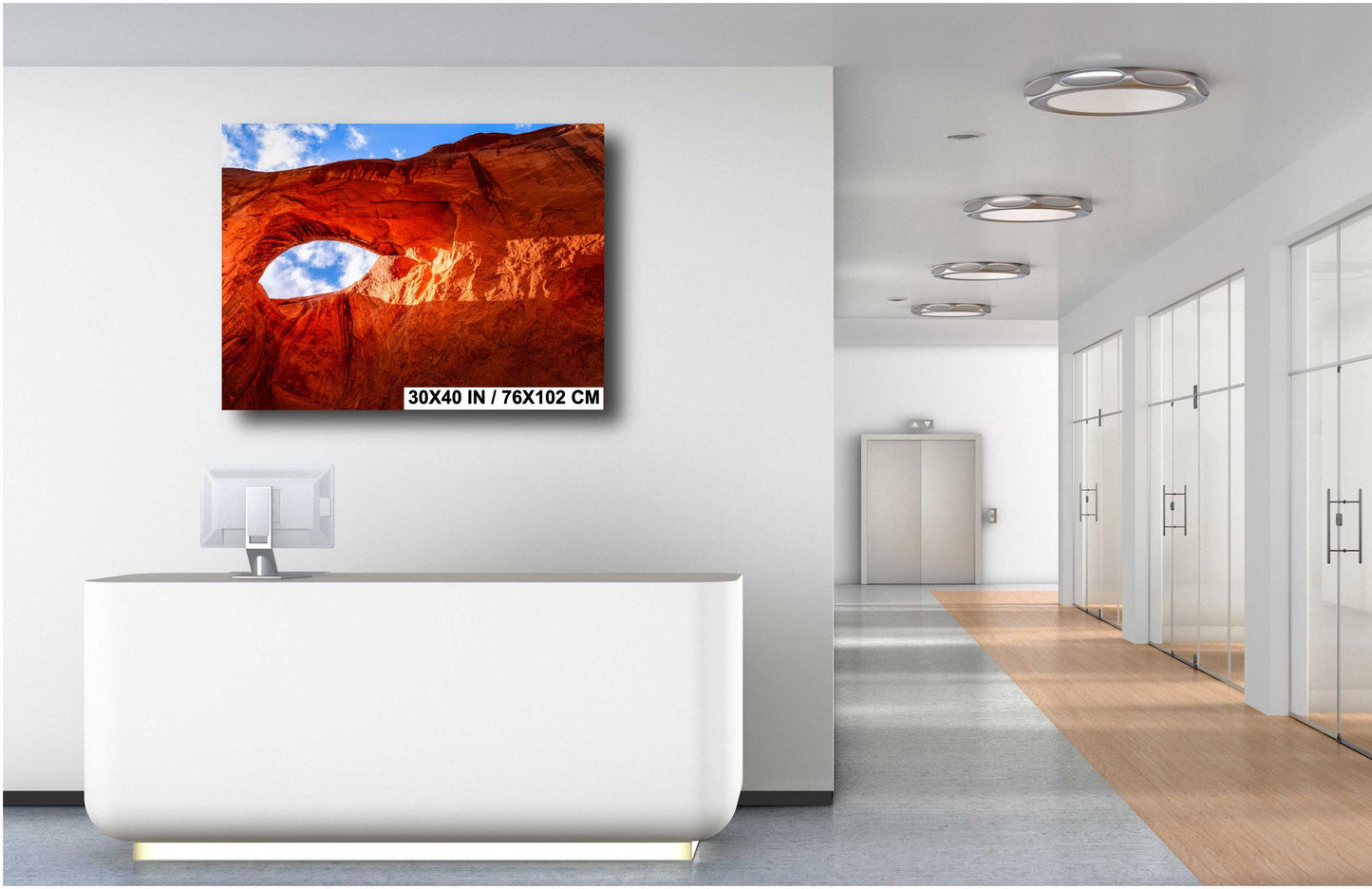 Monument Valley Art Print - Sun's Eye Arch Arizona Landscape Photo on Canvas, Metal, Acrylic & Photo Paper Decor