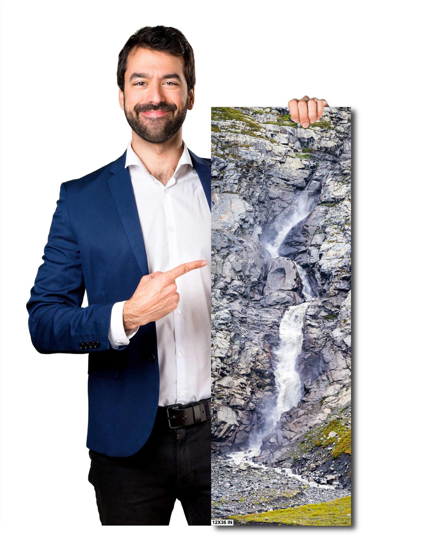 Alaska Cruise Photo - Glacier Bay National Park Waterfall on Premium Photo Paper, Canvas, Acrylic, or Metal Print