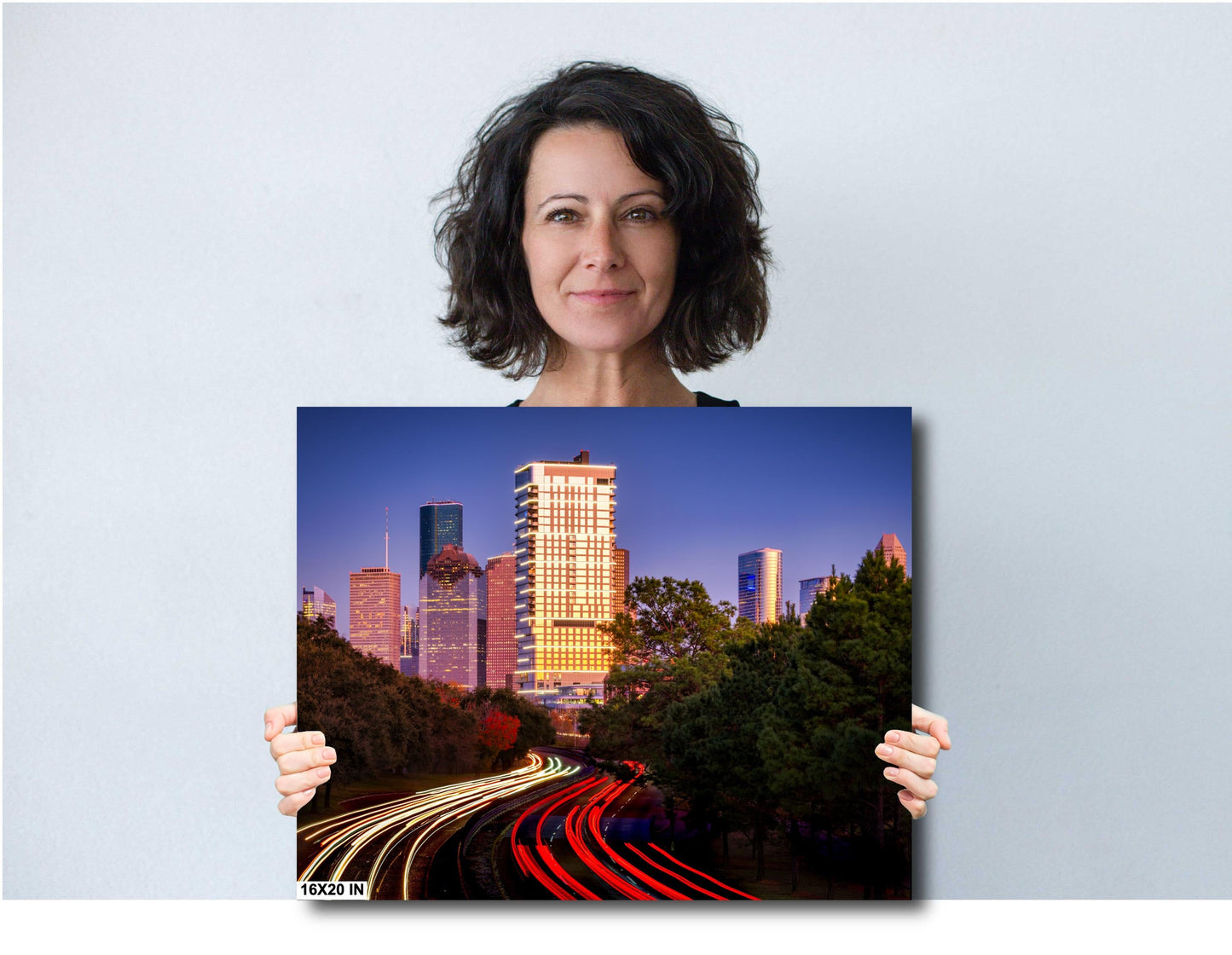 Houston Skyline Wall Art Photography - Premium Ready-to-Hang Canvas, Acrylic & Metal Prints, Memorial Drive View Décor