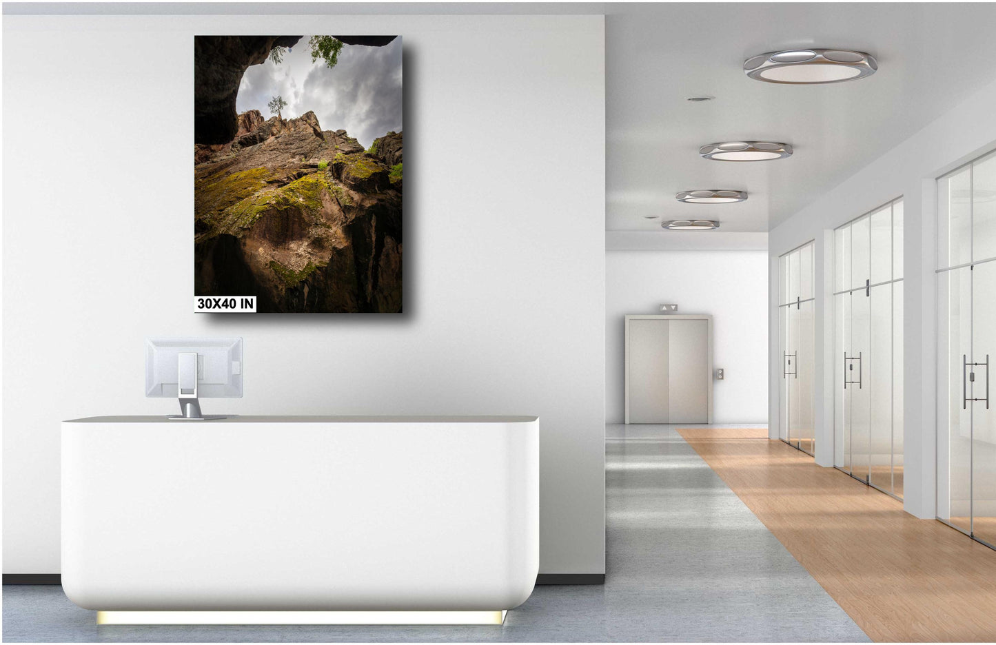 Majestic Rocky Mountain Landscape: Mossy Cliffs at Box Canon Falls, Colorado Alpine Loop Wall Art
