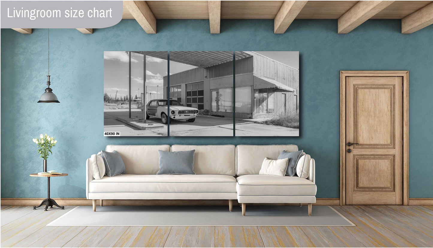 Classic Ford Mustang GT Print - Fine Art Muscle Car Photo for Man Cave Decor & Automotive Enthusiasts