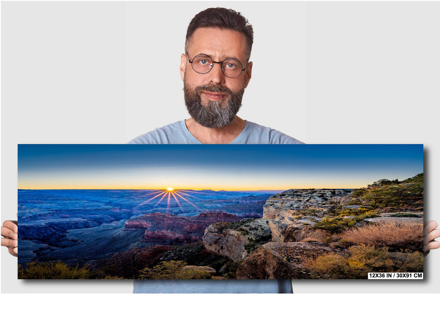 Grand Canyon Print - Arizona Sunrise Photo on the South Rim, Premium Paper, Canvas, Acrylic & Metal Options