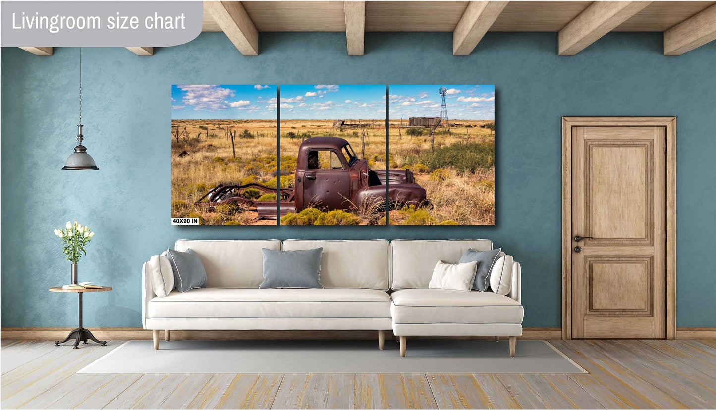 1948 Chevy Pickup Photography Print: Route 66 New Mexico Decor for Garage, Man Cave & Home Spaces