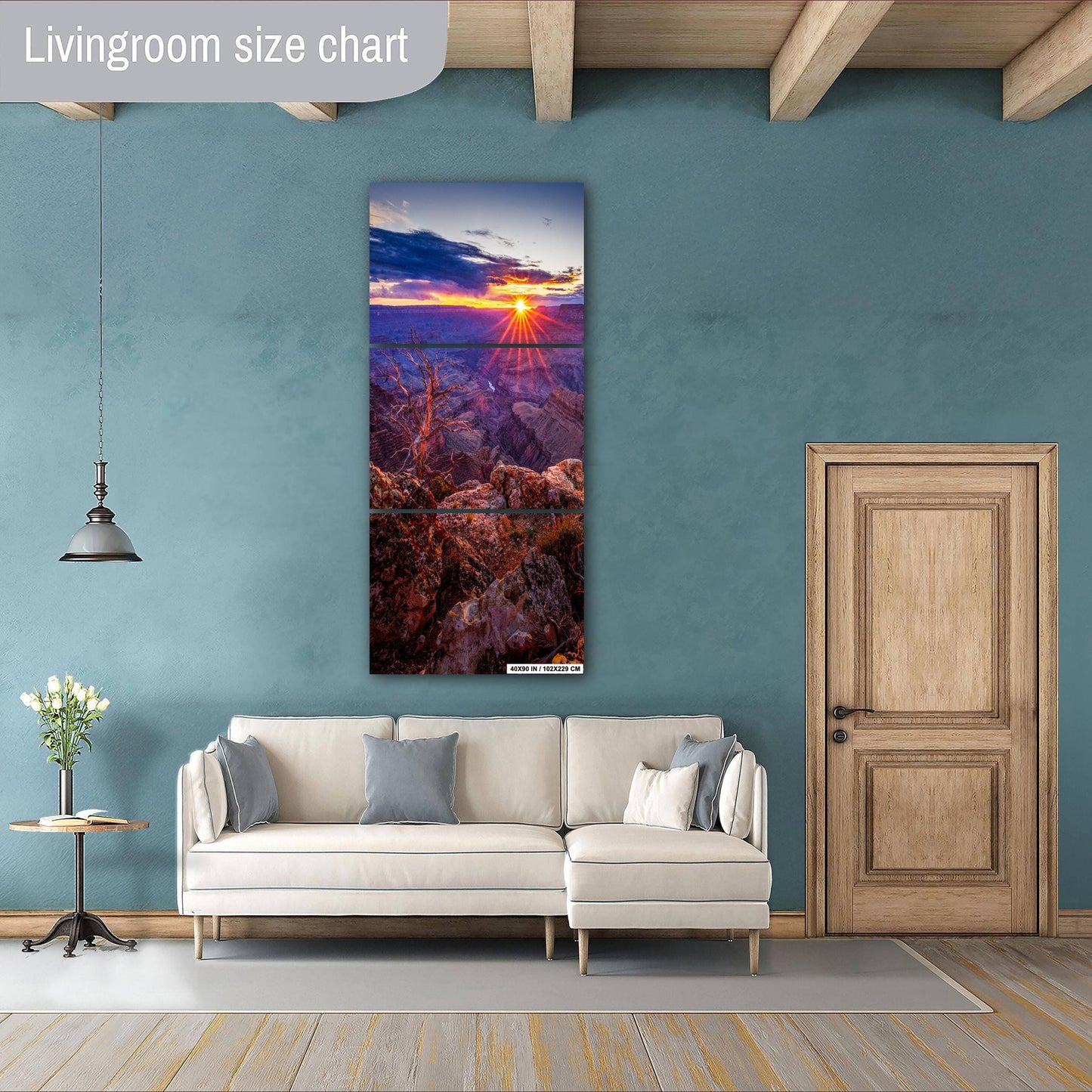 Grand Canyon Poster - Arizona Sunset South Rim Photo, Premium Paper, Canvas, Acrylic & Metal National Park Wall Art