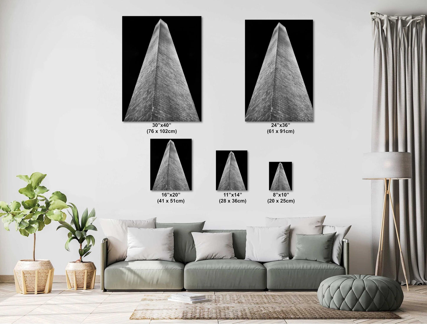 Washington Monument Night Print | DC Cityscape Canvas & Metal Wall Art Photography Decor for Home