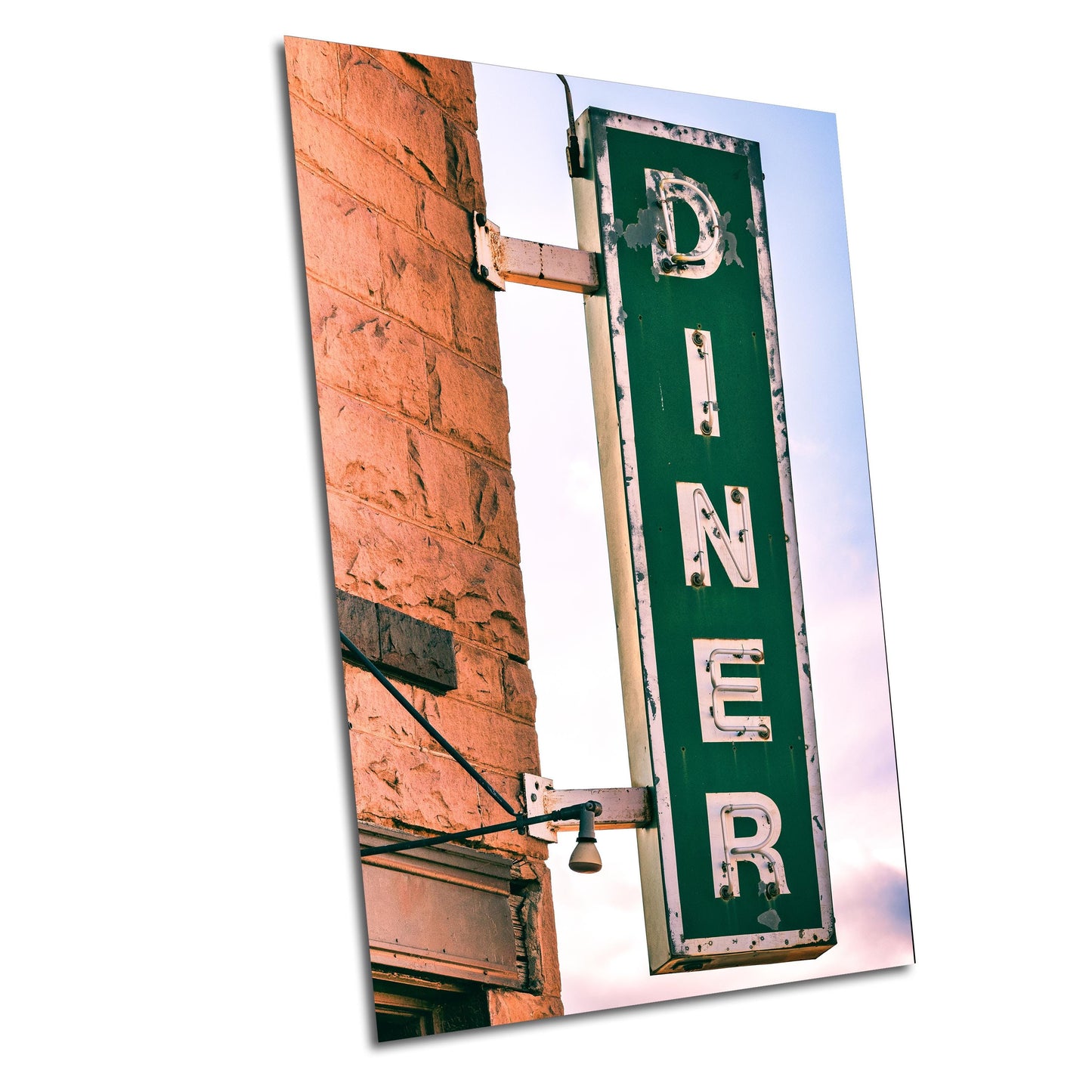 Southwest Diner Sign Print | Vibrant New Mexico Photography for Kitchen, Retro Boho Wall Art Decor