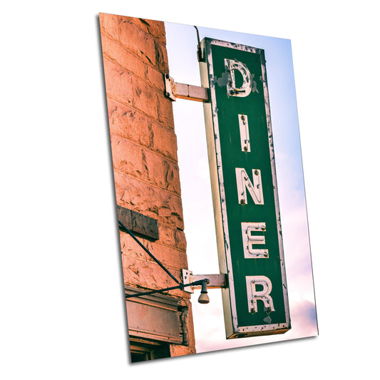 Southwest Diner Sign Print | Vibrant New Mexico Photography for Kitchen, Retro Boho Wall Art Decor