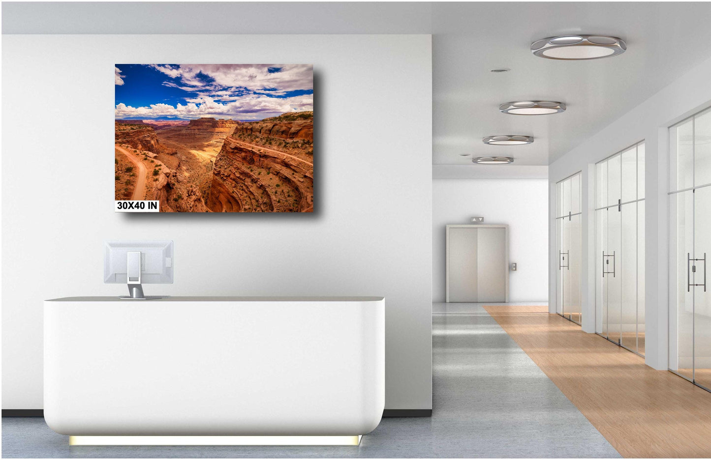 Canyonlands Shafer Trail Overlook: Desert Landscape Art Print - Utah National Park Canvas or Metal Decor