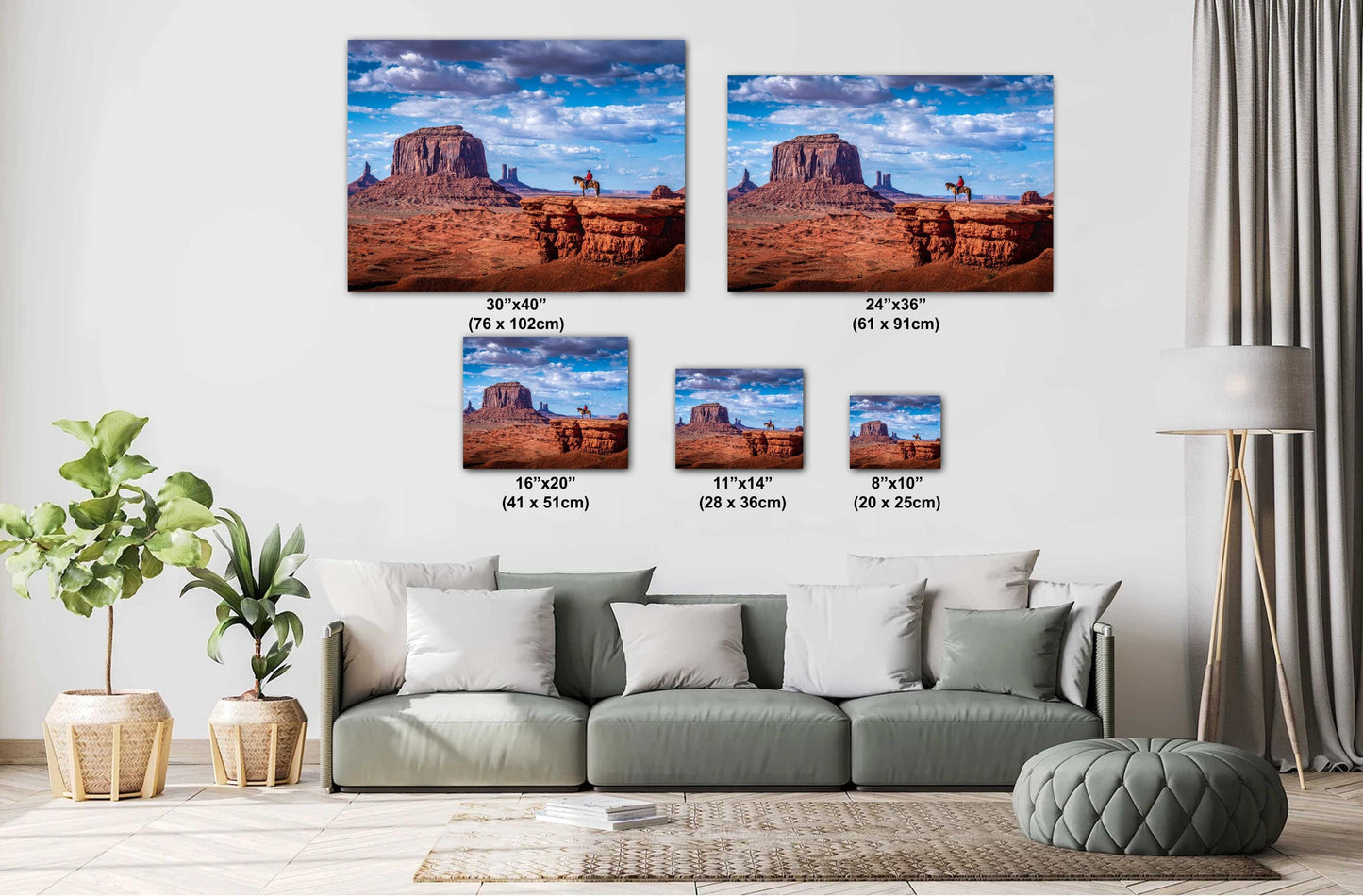 Monument Valley Print - Desert Wall Art of John Ford's Point, Utah Landscape Photography on Photo Paper, Canvas, Acrylic & Metal Decor