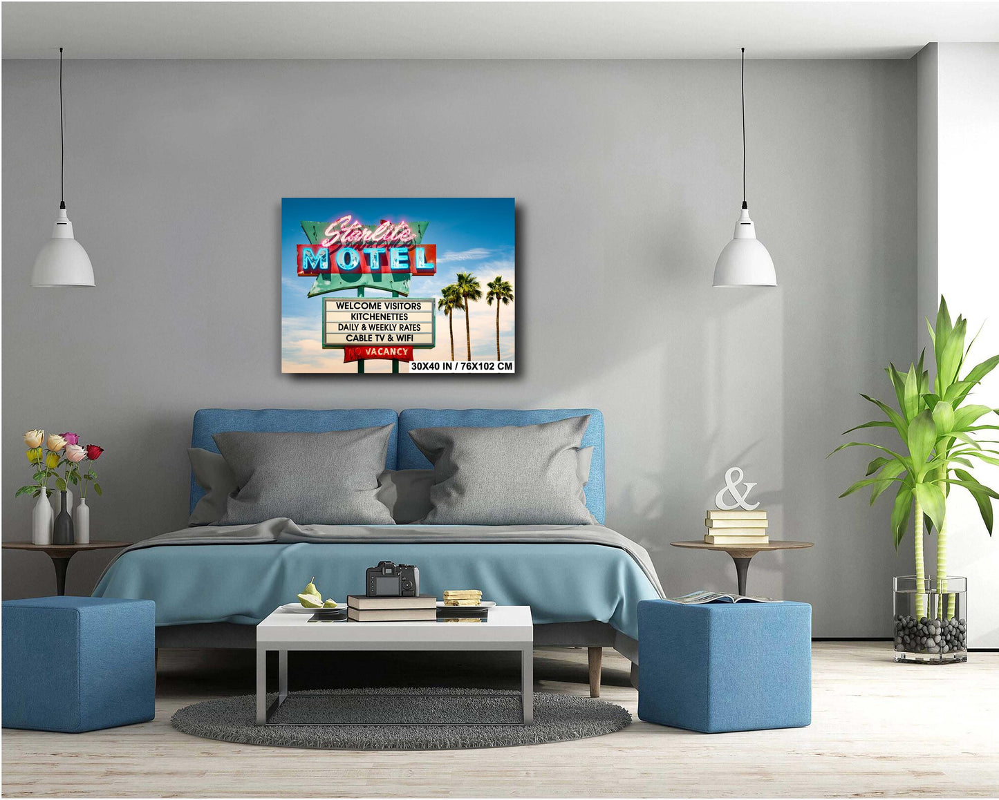Starlite Motel Mid Century Modern Art Photography - Mesa AZ Fine Art Print on Premium Paper, Canvas & Metal Wall Decor