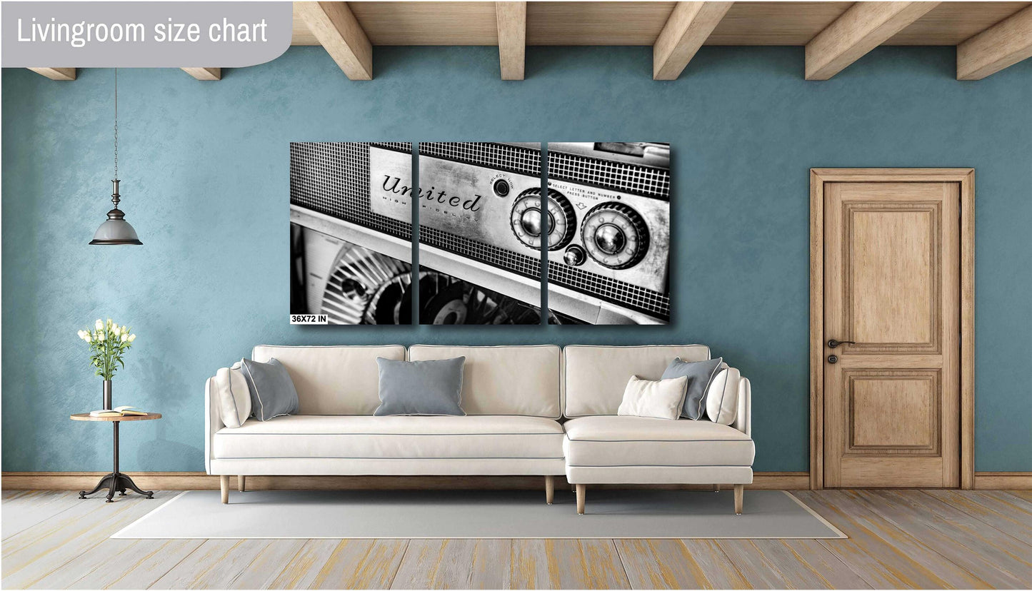 Classic Route 66 Diner Jukebox Photography Wall Art Print | Premium Paper, Canvas, Acrylic & Metal Decor