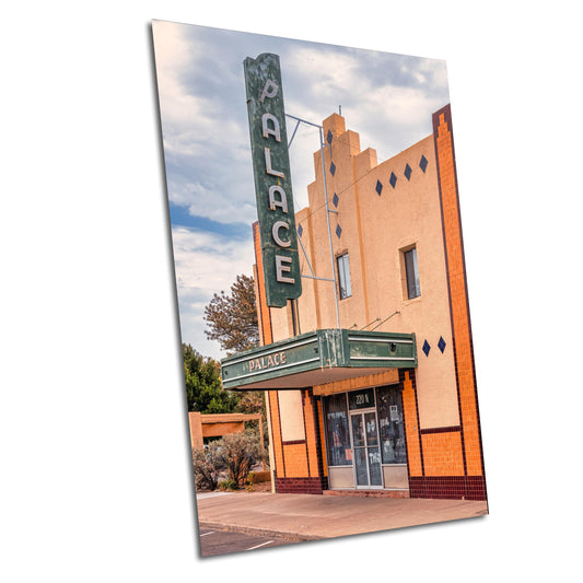 Marfa Texas Palace Theater Photography - Art Deco Wall Print, Giant Movie Decor, Vintage Style Artwork for Home