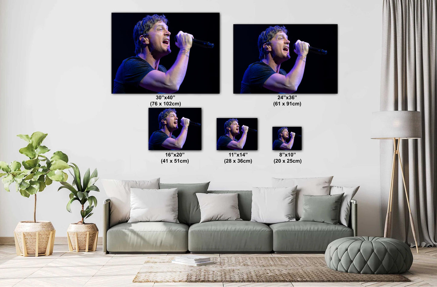 Concert Wall Art - Rob Thomas Matchbox Twenty Live Concert Photography Print - Photo Paper, Canvas & Metal Options - Music Wall Art Decor