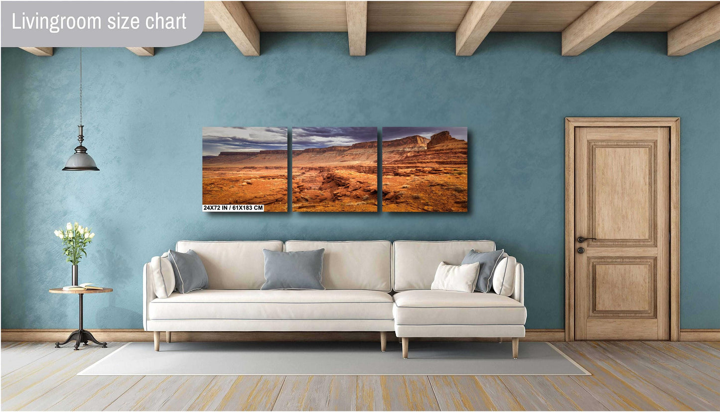 Photograph of Moab Red Rock Canyon Landscape | Utah Desert Wall Art Print | Premium Photo Paper, Canvas, Acrylic, Metal