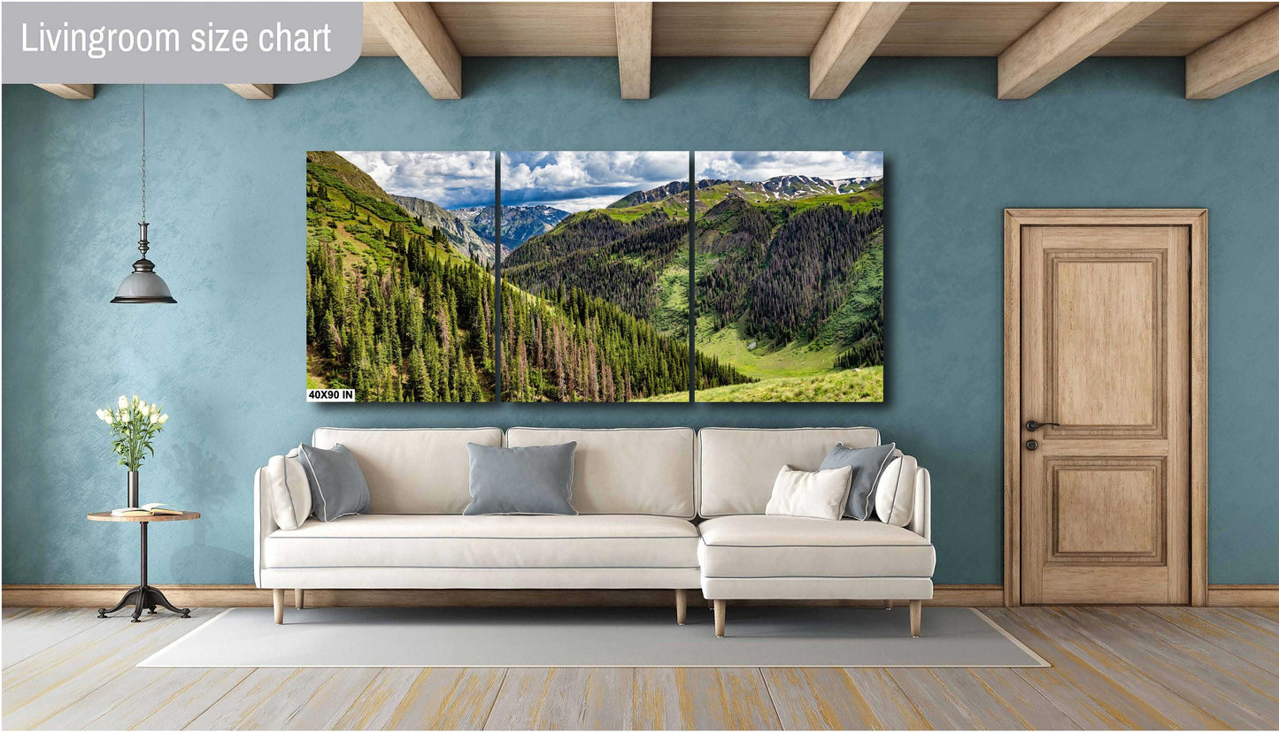 Rocky Mountains Colorado: Cinnamon Pass Summit View Landscape Photography, Silverton/Ouray Alpine Print, Wall Art Decor